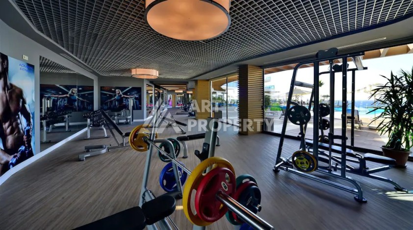 Эксклюзивные апартаменты 1+1 с головокружительным видом на Средиземное море, 98 кв.м. Конаклы, Алания - Ракурс 33