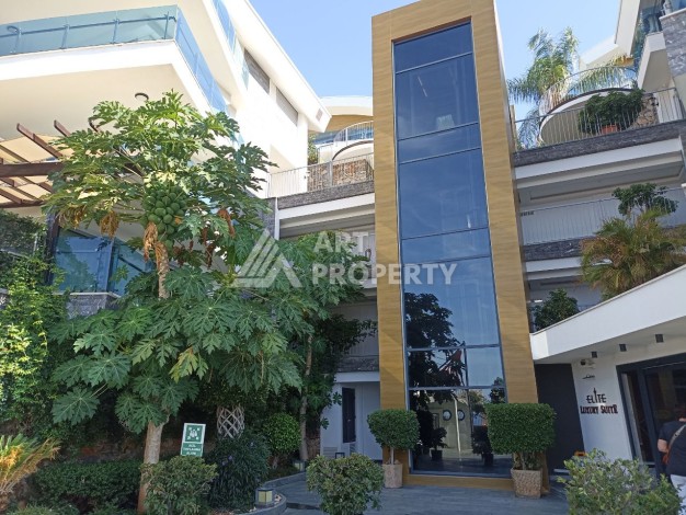 Эксклюзивные апартаменты 1+1 с головокружительным видом на Средиземное море, 98 кв.м. Конаклы, Алания - Ракурс 41