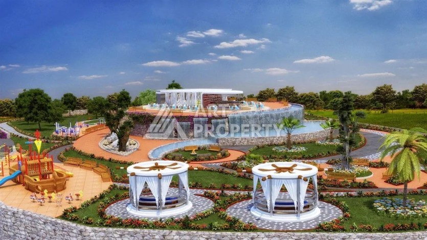 Эксклюзивные апартаменты 1+1 с головокружительным видом на Средиземное море, 98 кв.м. Конаклы, Алания - Ракурс 43