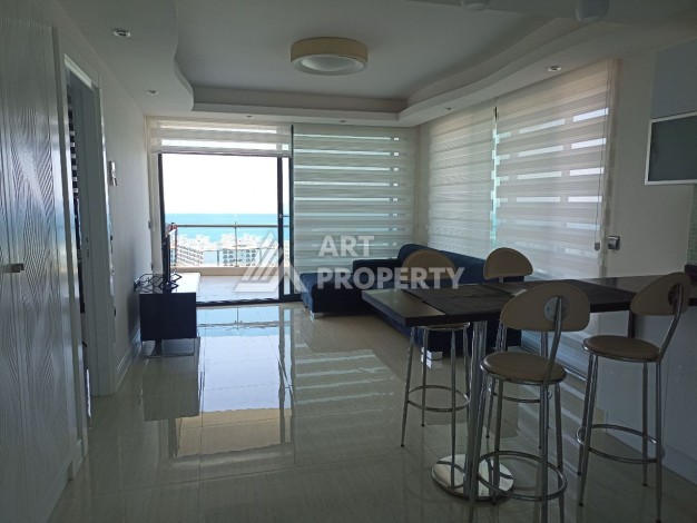 Эксклюзивные апартаменты 1+1 с головокружительным видом на Средиземное море, 98 кв.м. Конаклы, Алания - Ракурс 46