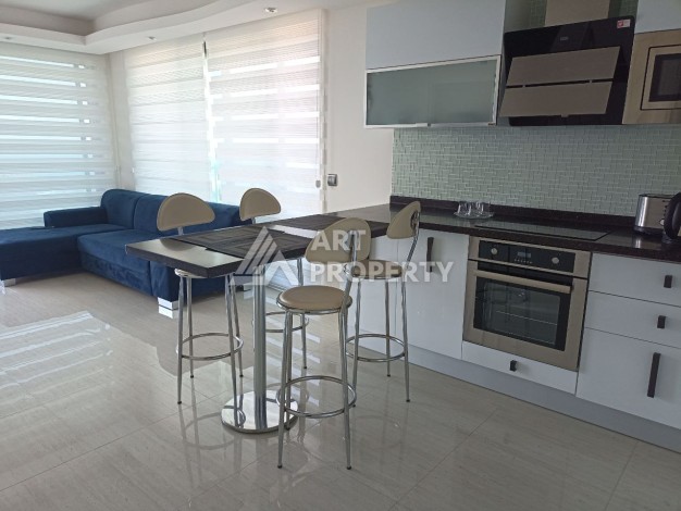 Эксклюзивные апартаменты 1+1 с головокружительным видом на Средиземное море, 98 кв.м. Конаклы, Алания - Ракурс 47