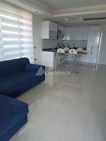 Эксклюзивные апартаменты 1+1 с головокружительным видом на Средиземное море, 98 кв.м. Конаклы, Алания - Ракурс 61