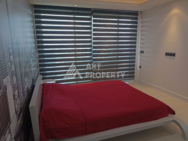 Эксклюзивные апартаменты 1+1 с головокружительным видом на Средиземное море, 98 кв.м. Конаклы, Алания - Ракурс 63