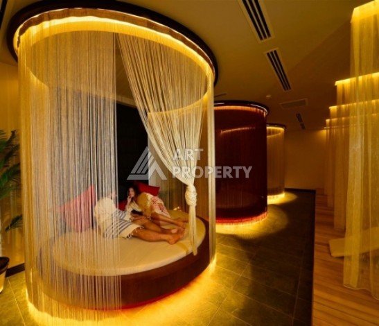 Эксклюзивные апартаменты 1+1 с головокружительным видом на Средиземное море, 98 кв.м. Конаклы, Алания - Ракурс 77