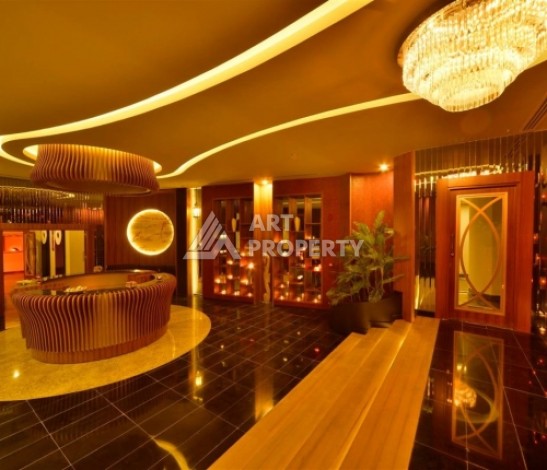 Эксклюзивные апартаменты 1+1 с головокружительным видом на Средиземное море, 98 кв.м. Конаклы, Алания - Ракурс 81