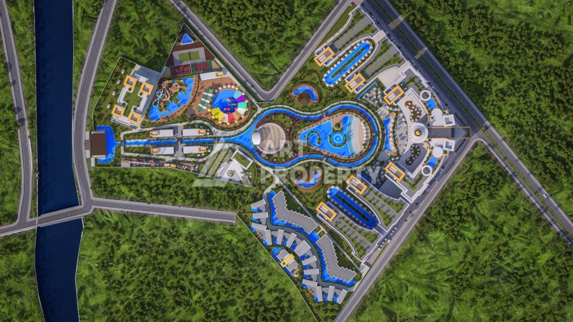 Большая квартира 2+1 XL в премиальном комплексе района Тюрклер. До моря 300 метров - Ракурс 32