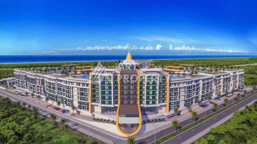 Большая квартира 2+1 XL в премиальном комплексе района Тюрклер. До моря 300 метров - Ракурс 42