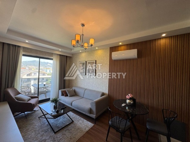 Стильная квартира 1+1 в открытом для ВНЖ районе, 55 кв.м. Паяллар, Алания - Ракурс 4