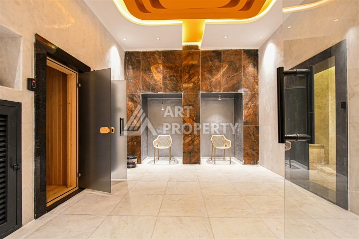 Стильная квартира 1+1 в открытом для ВНЖ районе, 55 кв.м. Паяллар, Алания - Ракурс 26