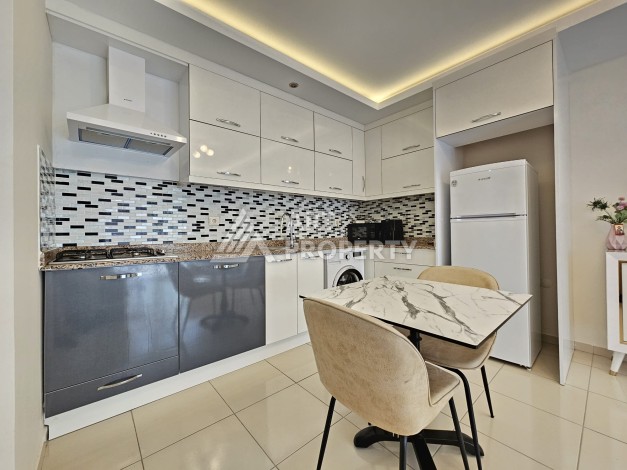 Меблированная квартира 1+1 с южной ориентацией и локацией у моря. Обагёль, Алания - Ракурс 5