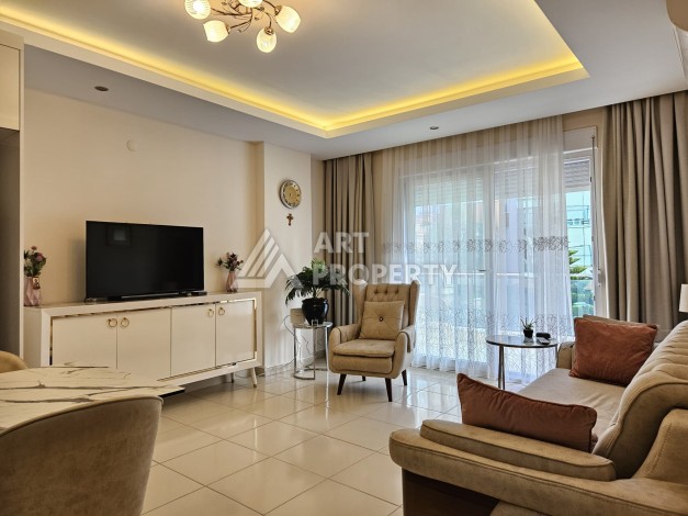 Меблированная квартира 1+1 с южной ориентацией и локацией у моря. Обагёль, Алания - Ракурс 7