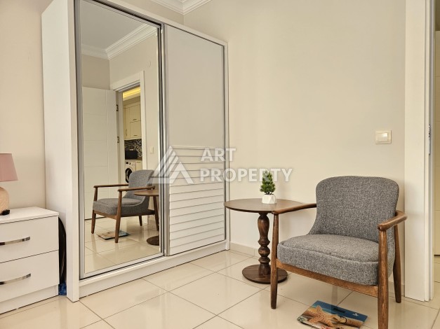 Меблированная квартира 1+1 с южной ориентацией и локацией у моря. Обагёль, Алания - Ракурс 14