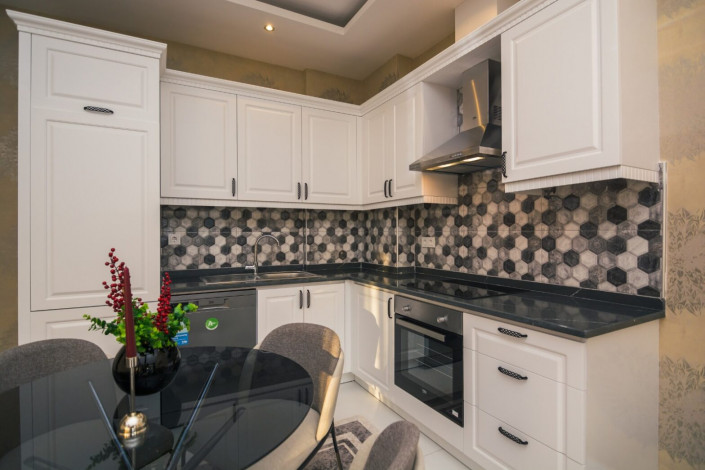 Роскошная трехкомнатная квартира в элитном комплексе в районе Оба, Алания, 105 м2. - Ракурс 12