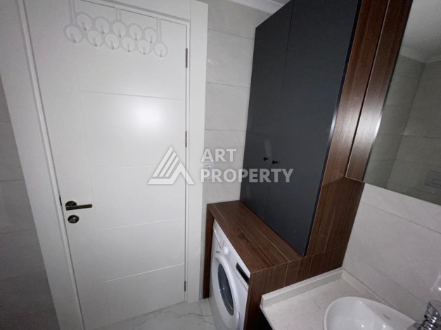 Меблированная квартира 1+1 в новом доме с видом на природу, 56 кв.м. Махмутлар, Алания - Ракурс 14