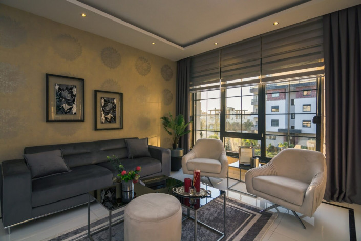 Роскошная трехкомнатная квартира в элитном комплексе в районе Оба, Алания, 105 м2. - Ракурс 13