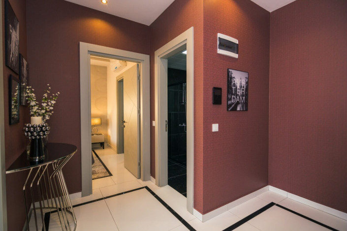 Роскошная трехкомнатная квартира в элитном комплексе в районе Оба, Алания, 105 м2. - Ракурс 16