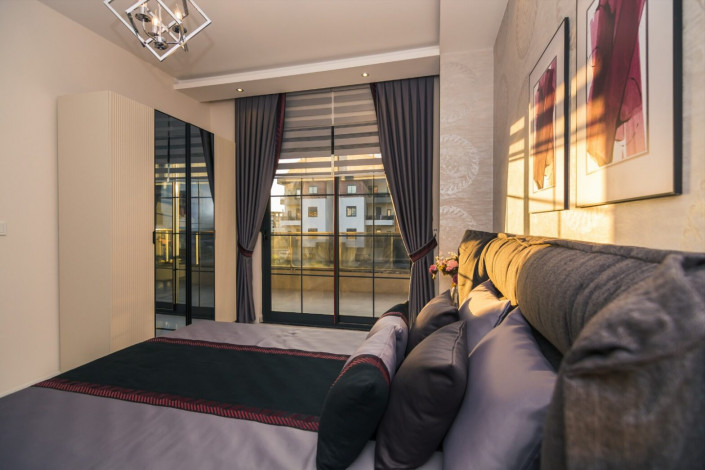 Роскошная трехкомнатная квартира в элитном комплексе в районе Оба, Алания, 105 м2. - Ракурс 17