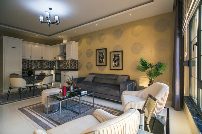 Роскошная трехкомнатная квартира в элитном комплексе в районе Оба, Алания, 105 м2. - Ракурс 18