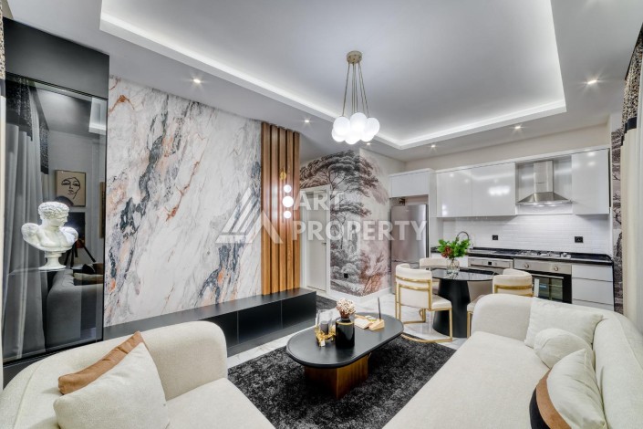 Квартира 1+1 с дизайнерский интерьером в Авсалларе, 55 кв.м. - Ракурс 18