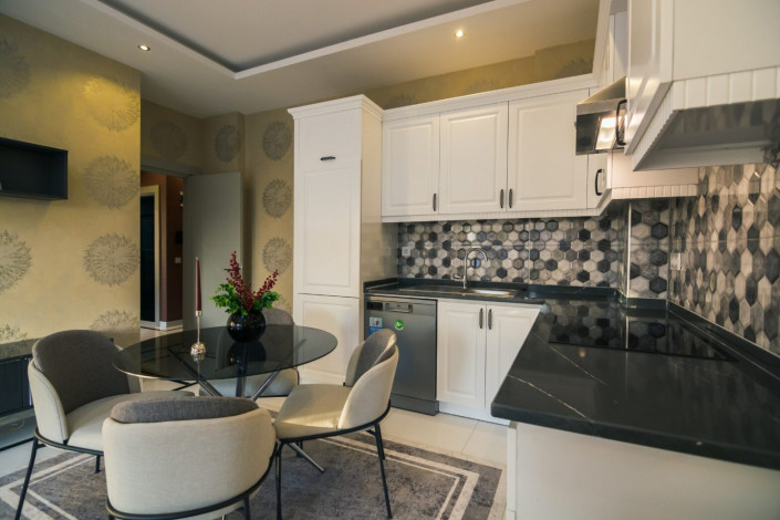 Роскошная трехкомнатная квартира в элитном комплексе в районе Оба, Алания, 105 м2. - Ракурс 25