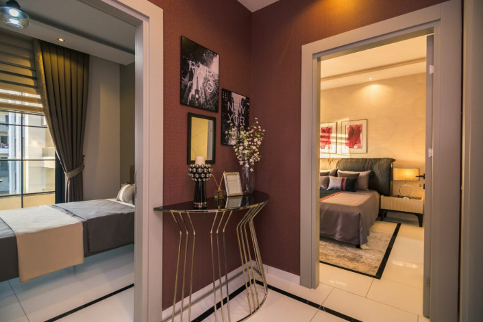 Роскошная трехкомнатная квартира в элитном комплексе в районе Оба, Алания, 105 м2. - Ракурс 32