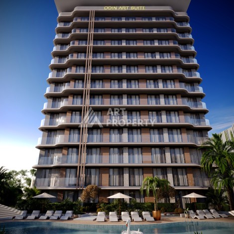 Старт нового проекта с квартирами 0+1, 1+1 и 2+1 в Махмутларе - Ракурс 3