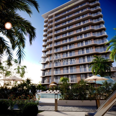 Старт нового проекта с квартирами 0+1, 1+1 и 2+1 в Махмутларе - Ракурс 4