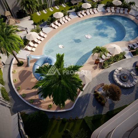 Старт нового проекта с квартирами 0+1, 1+1 и 2+1 в Махмутларе - Ракурс 45