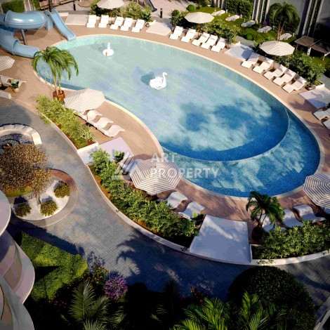 Старт нового проекта с квартирами 0+1, 1+1 и 2+1 в Махмутларе - Ракурс 65