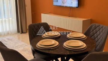 Стильная квартира 1+1 для отдыха и аренды, 500 м от моря в центре Махмутлара - Ракурс 16