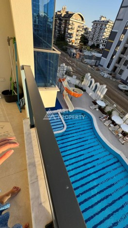 Стильная квартира 1+1 для отдыха и аренды, 500 м от моря в центре Махмутлара - Ракурс 22