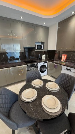 Стильная квартира 1+1 для отдыха и аренды, 500 м от моря в центре Махмутлара - Ракурс 25