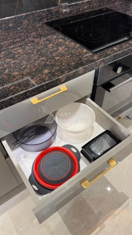 Стильная квартира 1+1 для отдыха и аренды, 500 м от моря в центре Махмутлара - Ракурс 27