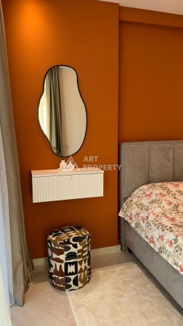 Стильная квартира 1+1 для отдыха и аренды, 500 м от моря в центре Махмутлара - Ракурс 33