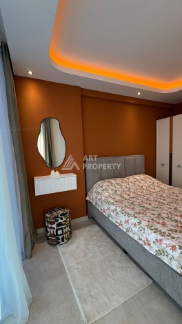 Стильная квартира 1+1 для отдыха и аренды, 500 м от моря в центре Махмутлара - Ракурс 35