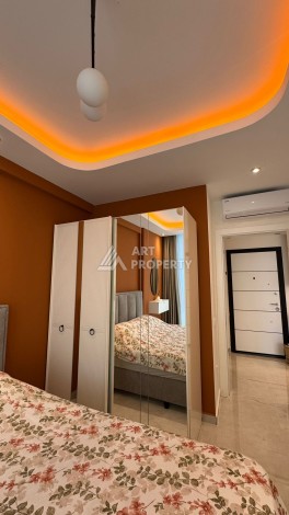 Стильная квартира 1+1 для отдыха и аренды, 500 м от моря в центре Махмутлара - Ракурс 36