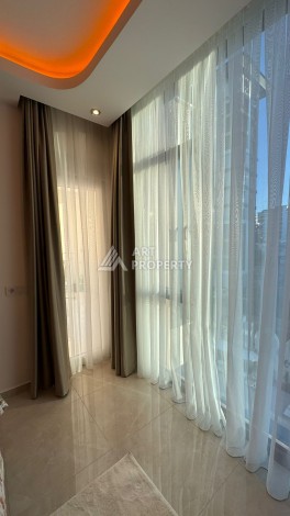 Стильная квартира 1+1 для отдыха и аренды, 500 м от моря в центре Махмутлара - Ракурс 38