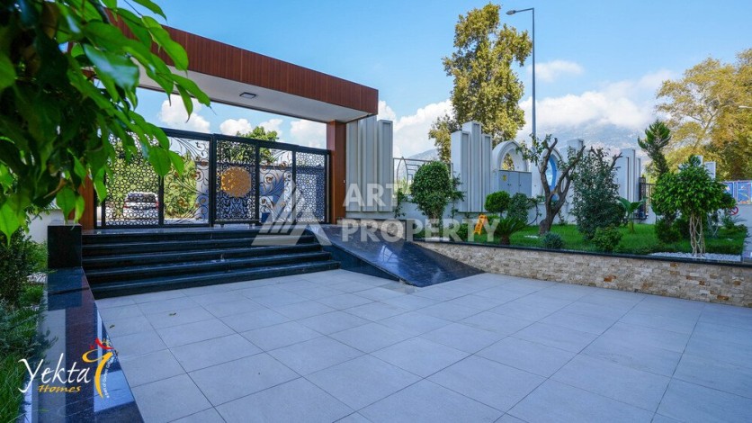 Стильная квартира 1+1 для отдыха и аренды, 500 м от моря в центре Махмутлара - Ракурс 48