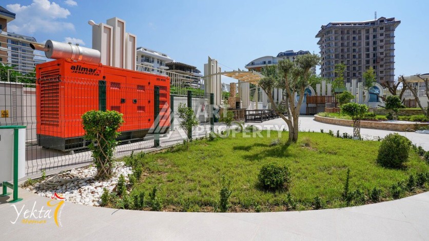 Стильная квартира 1+1 для отдыха и аренды, 500 м от моря в центре Махмутлара - Ракурс 51