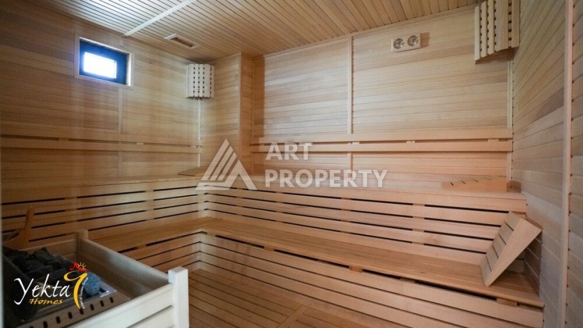 Стильная квартира 1+1 для отдыха и аренды, 500 м от моря в центре Махмутлара - Ракурс 63