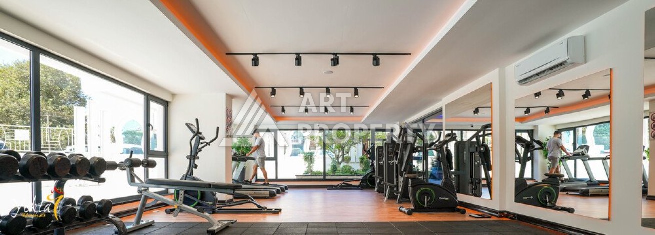 Стильная квартира 1+1 для отдыха и аренды, 500 м от моря в центре Махмутлара - Ракурс 75