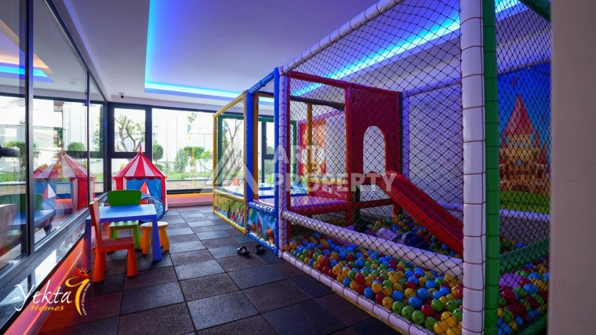 Стильная квартира 1+1 для отдыха и аренды, 500 м от моря в центре Махмутлара - Ракурс 82