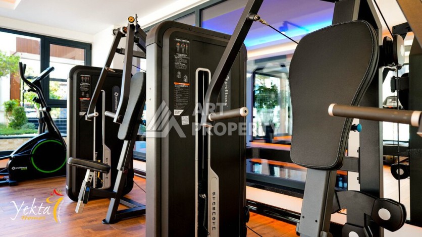 Стильная квартира 1+1 для отдыха и аренды, 500 м от моря в центре Махмутлара - Ракурс 86