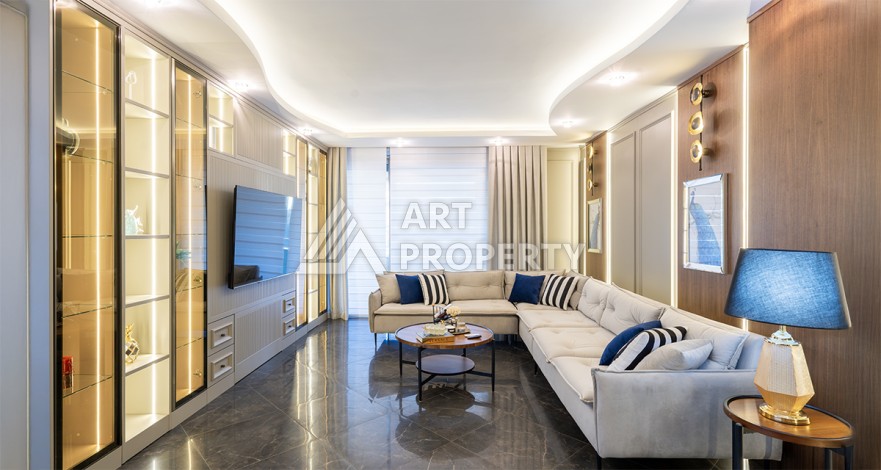 Квартира премиум сегмента 3+2 в престижном районе Оба, 700 м от моря - Ракурс 11