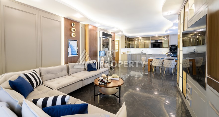 Квартира премиум сегмента 3+2 в престижном районе Оба, 700 м от моря - Ракурс 13