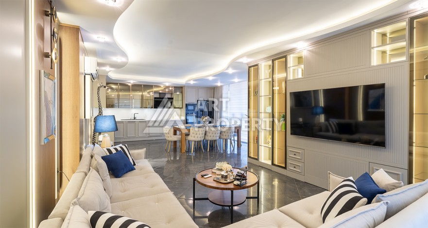 Квартира премиум сегмента 3+2 в престижном районе Оба, 700 м от моря - Ракурс 15