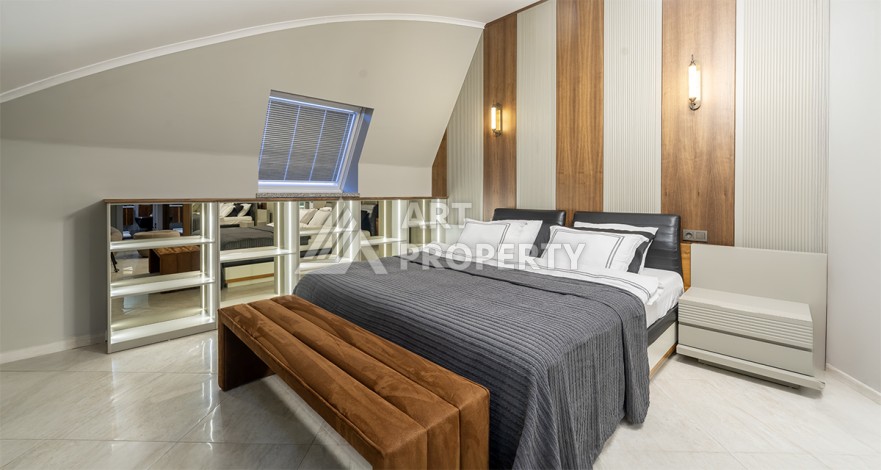 Квартира премиум сегмента 3+2 в престижном районе Оба, 700 м от моря - Ракурс 21