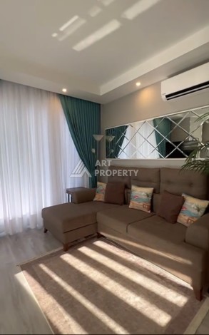 Современная квартира 1+1 с мебелью и тёплым полом, 50 кв.м. Тосмур, Алания - Ракурс 10