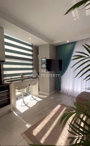 Современная квартира 1+1 с мебелью и тёплым полом, 50 кв.м. Тосмур, Алания - Ракурс 11