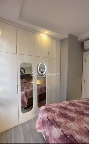 Современная квартира 1+1 с мебелью и тёплым полом, 50 кв.м. Тосмур, Алания - Ракурс 14